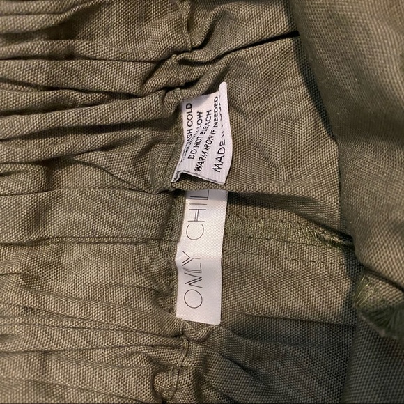 Only Child Dune Pant in olive cotton - Picture 6 of 6
